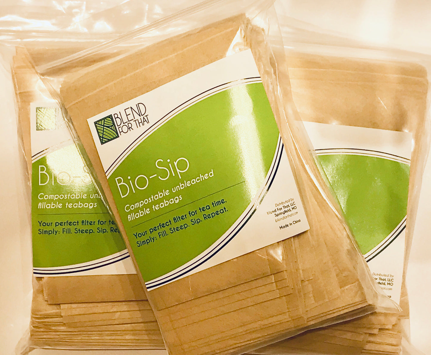 Bio-Sip Fillable Teabags - 100 Pack